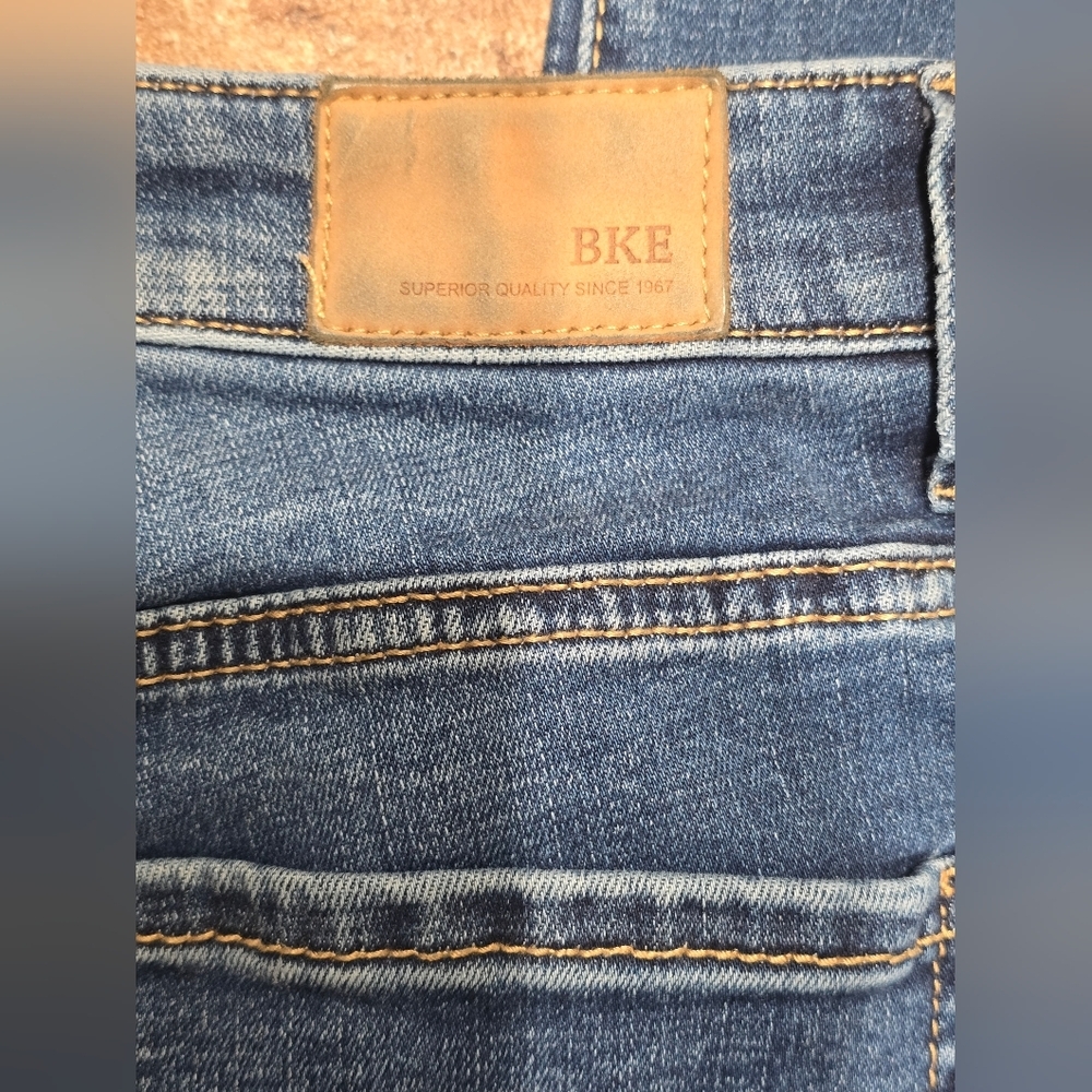 BKE Parker Distressed High Rise Skinny Blue Jeans Size 26 - Picture 8 of 12
